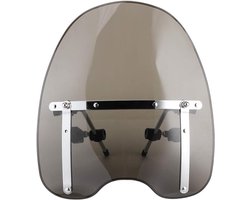 Motor Wind Deflector, Motorfiets Voorruit Rijden Accessoire Professionele Motor Windscherm 22-25 Mm Stuur Voor Vervangende Onderdelen(Gerookt)