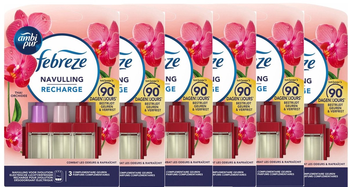 Ambi Pur Febreze 3Volution Thai Orchide 6 x 20 ml