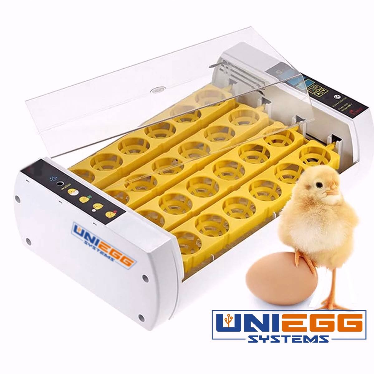 UniEgg® Luxe Broedmachine 24A | Automatisch | Geschikt voor 24 Eieren - Draait de eieren om - Volledig automatisch en inclusief waterdispenser - Automatische temperatuurregelaar | met Nederlandse handleiding