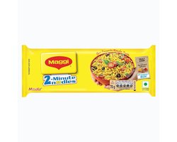 MAGGI 2 Minuten Instant Noedels Masala 420g – Snel Klaar, Rijk aan Kruiden & IJzer | Met Kajal Sticker