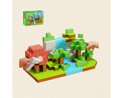 foto van Trust Gearz® - Magnetische Speelgoed - 150 stuks - Magnetische Bouwstenen - Speelgoed Kinderen - Wereld van Bouwstenen - Bouwpakket Minecraft - Magnetische blokken minecraft