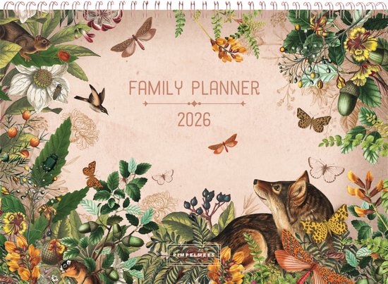 Pimpelmees terra botanica family planner 2026 fox rose