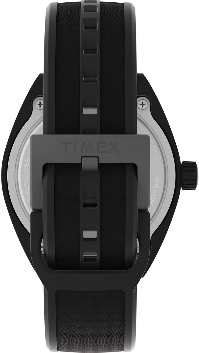 Timex Urban Pop Kwarts Analoog Horloge Zwart Case: 100% Recycled Material | Armband: 100% Recycled Material 40 mm TW2W42100AJ, TW2W42300AJ