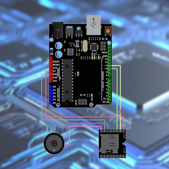 7 Mini MP3 Player Module DFPlayer – Kompatibel Mit Arduino, Unterstützt TF Card & USB