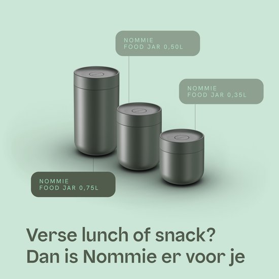 BergHOFF Home Nommie – Boîte à lunch Thermos 0 l – Boîte à lunch Thermos étanche – Garde au chaud ou au froid pendant 6 heures – Isolation à double paroi – Récipient alimentaire étanche – Acier inoxydable – Lavable au lave-vaisselle – Kaki