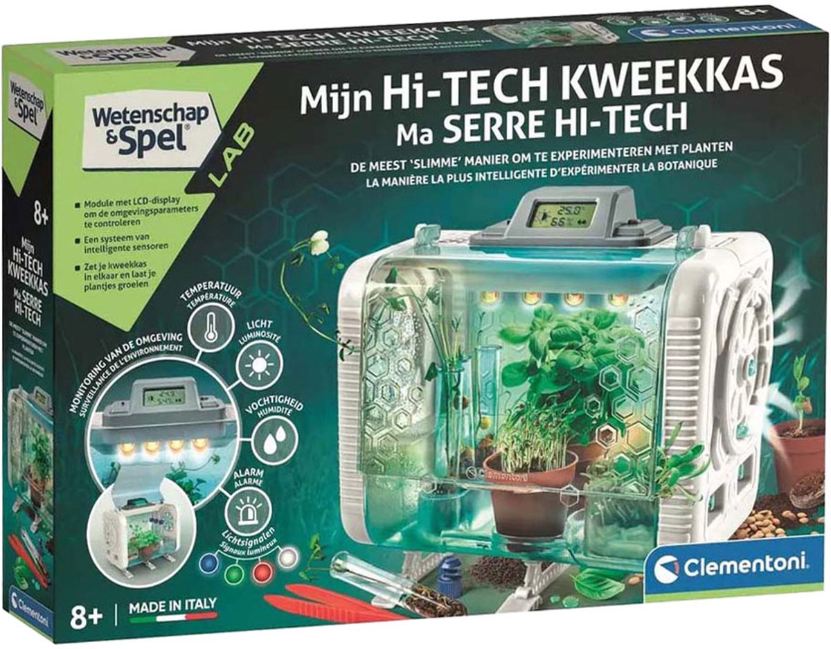 Clementoni Wetenschap en Spel - Hi-Tech Kweekkas - STEM speelgoed - Broeikas - Experimenteren met Planten - Groene vingers - Vanaf 8 jaar — afbeelding 11