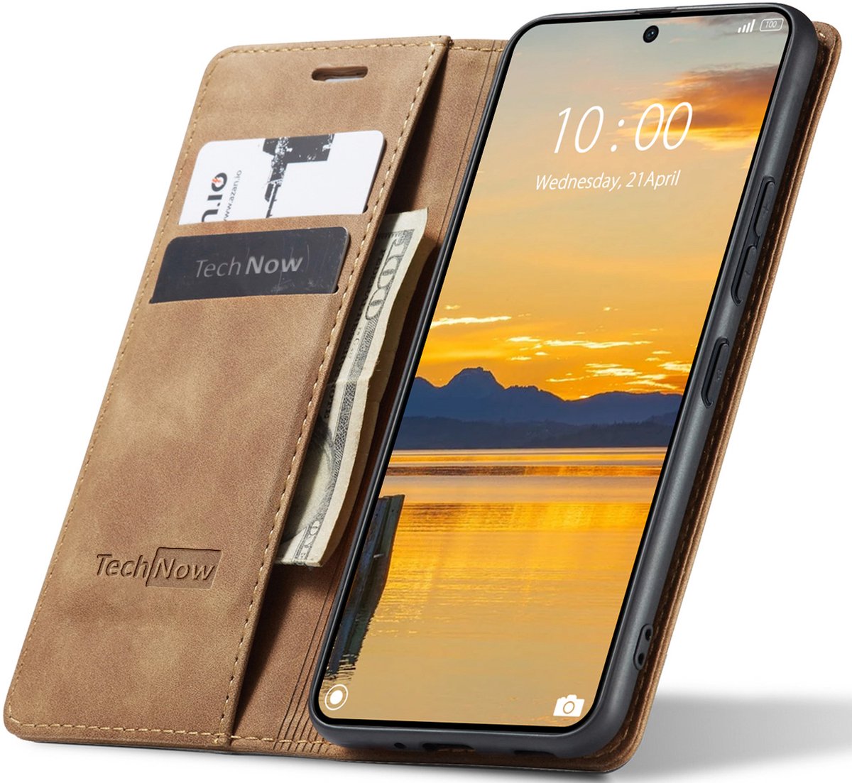 Hoesje geschikt voor Samsung Galaxy Xcover 7 Pro - Book Case Leer Slimline Bruin