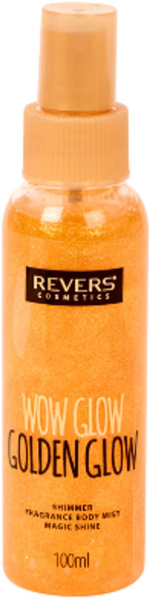 Shimmer Bodymist - Golden Glow - Revers Cosmetics | 1x 100ml - Bloemige & Fruitige geur | Bodyspray met Glitter