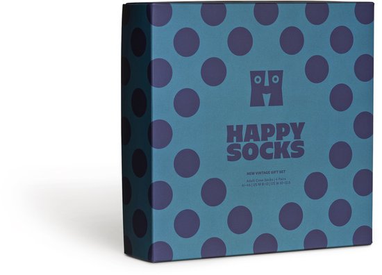 Happy Socks P001815 4-Pack New Vintage Set Cadeau - taille 41-46
