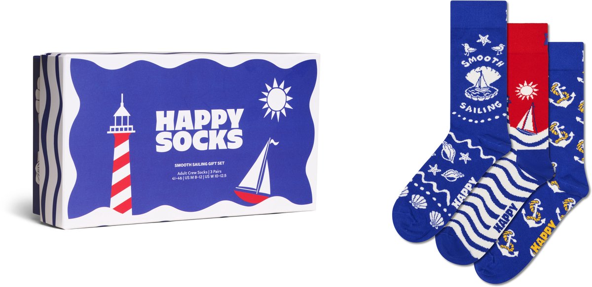 Happy Socks 3-Pack Smooth Sailing Socks Gift Set