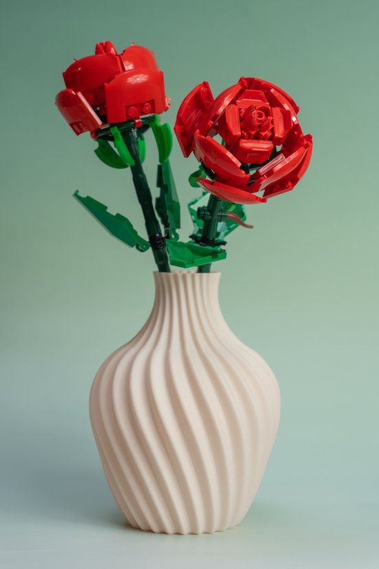 Mini vase pour fleurs Lego et fleurs séchées - Beige - Maerc Design