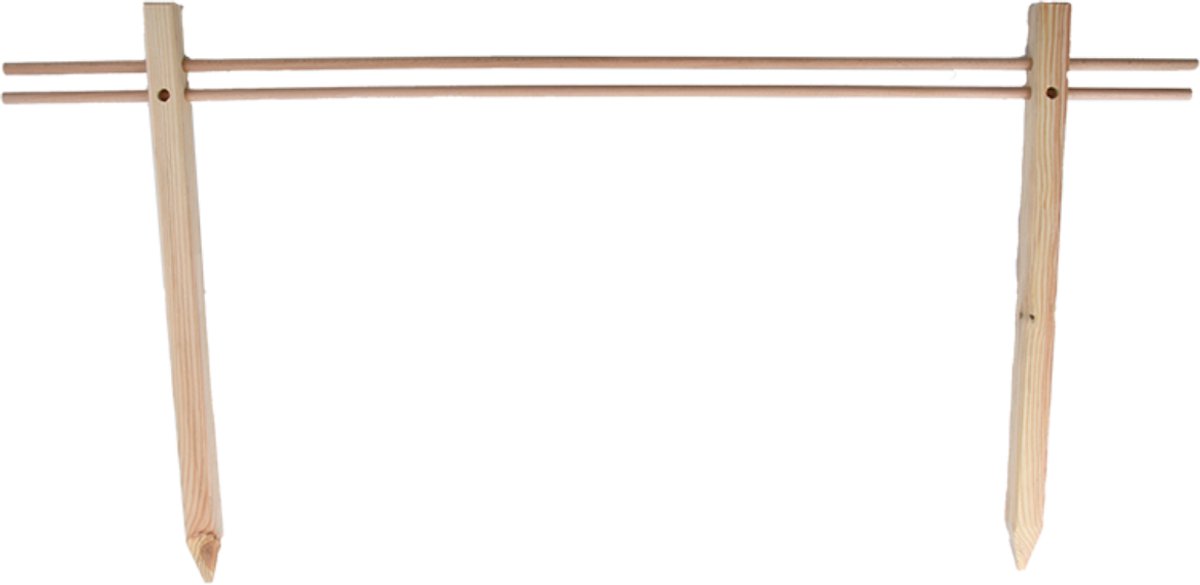 Esschert Design houten plantensteun hek voor balkon of tuin
