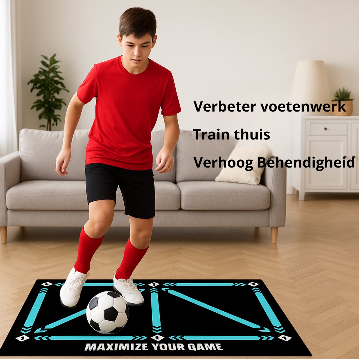 VoetbalPro Trainingsmat voor Kinderen | Betere Balcontrole en Meer Ple