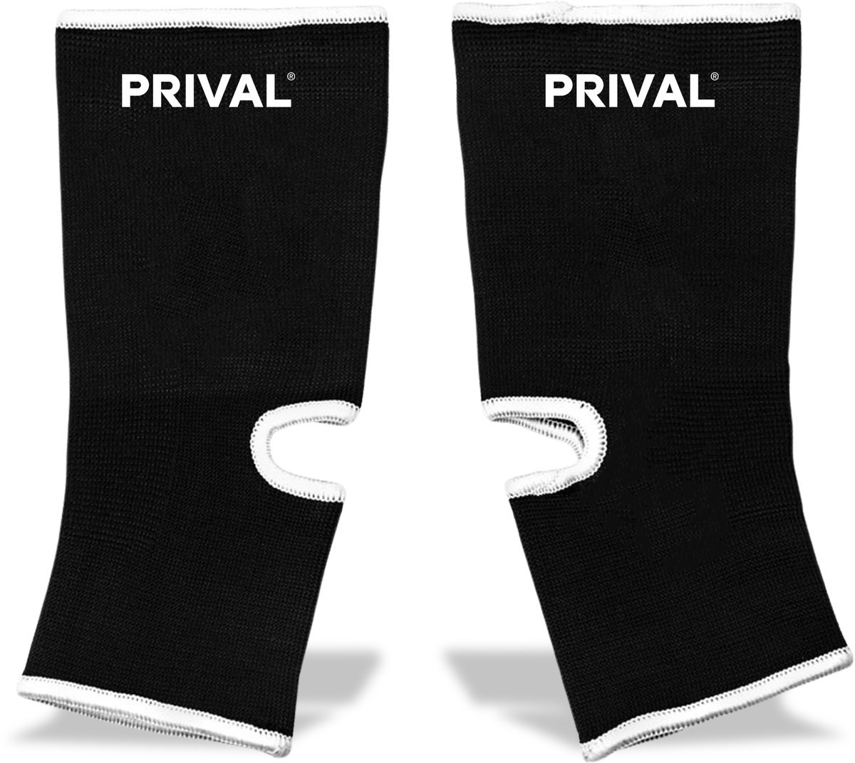 PRIVAL Enkelbeschermers - Zwart - Maat One Size - Elastisch & Ademend - Voor Kickboksen, MMA, Muay Thai, Boksen - Unisex - 1 Paar