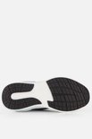 Onderkant van een Skechers S2K sneaker met zilveren, roze en mintgroene accenten.