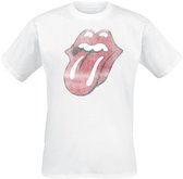 The Rolling Stones Classic Tongue Heren T-shirt - wit - XXL