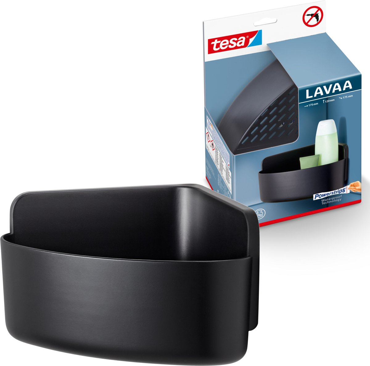 Narożny koszyk prysznicowy Tesa LAVAA 40517-00000-00