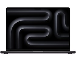 Apple MacBook Pro 2024 16,2'' - M4 Pro, 14 Core CPU, 20 Core GPU, 48GB RAM, 512GB SSD, Qwerty, Space Zwart