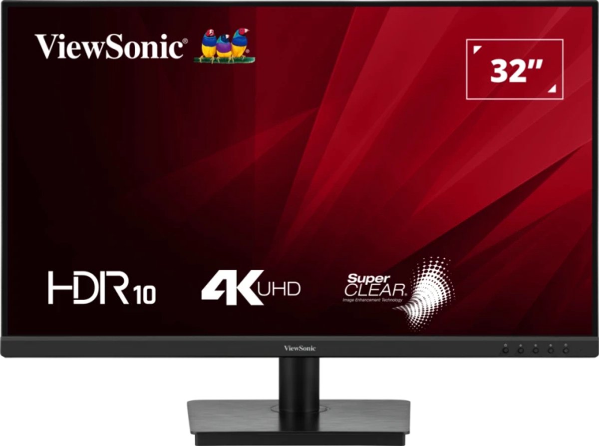 Viewsonic VA3208-4K-HD LED-monitor Energielabel F (A - G) 81.3 cm (32 inch) 3840 x 2160 Pixel 16:9 4 ms HDMI, DisplayPort, Audio, stereo (3.5 mm jackplug) IPS LED