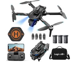 Logivision XT606 PRO Drone - Drone met 4K Camera - Mini drone - Drones - Voor Kinderen/Volwassenen - Tot 90 Minuten Vliegen - Inclusief Opbergtas, Landing pad, 3 Batterijen
