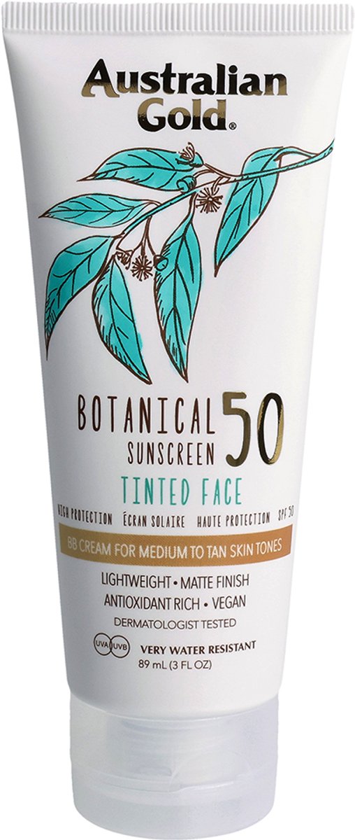 Australian Gold Botanical SPF 50 Tinted Face 88ml - medium