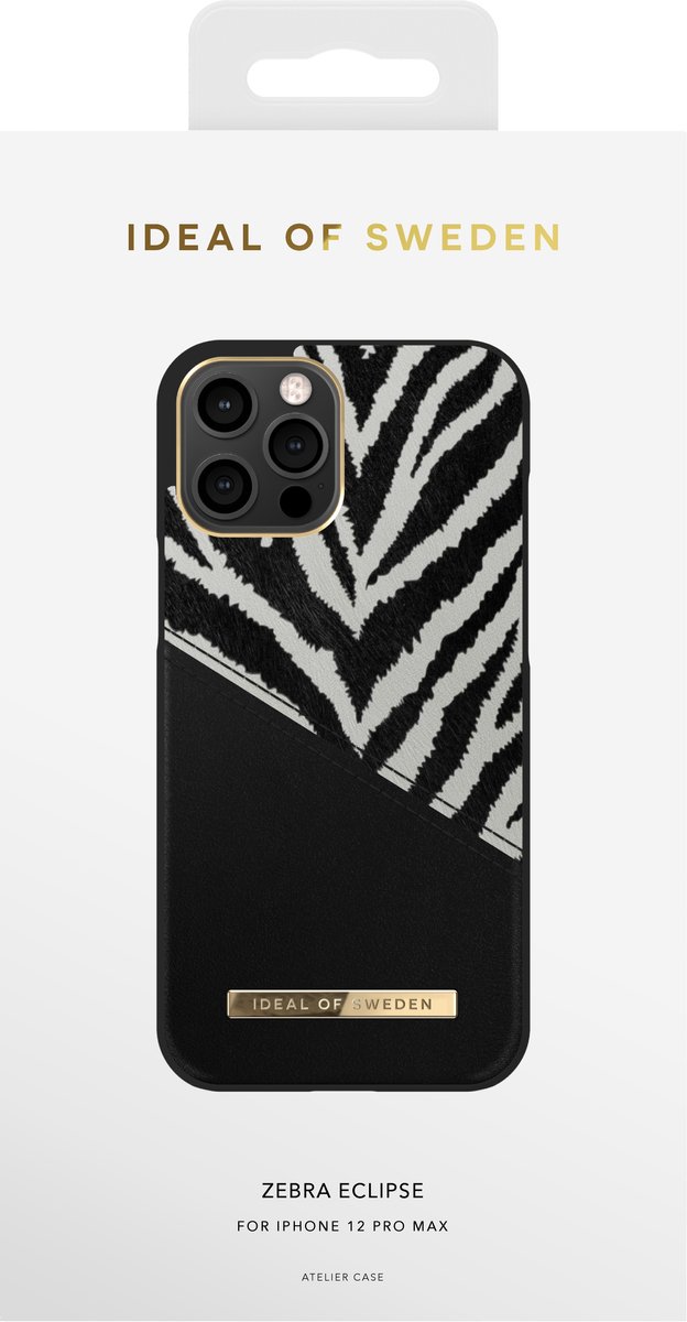 iDeal of Sweden Fashion Case Atelier voor iPhone 12 Pro Max Zebra Eclipse