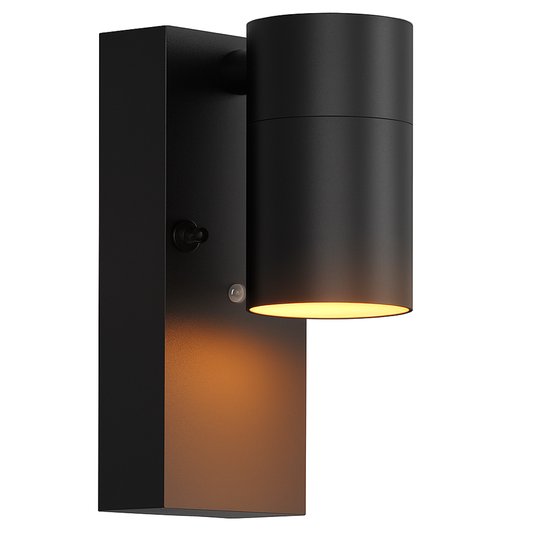Moderne Buiten Wandlamp Met Bewegingssensor Zwart Amalie Ip54