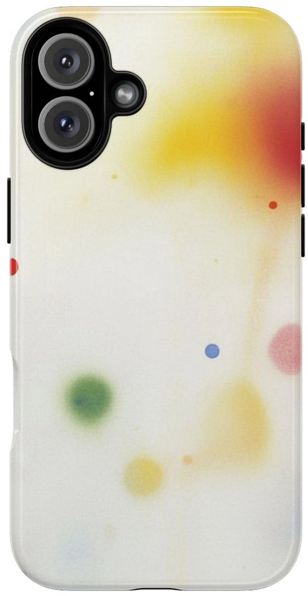 Kleurrijke Abstracte Vervage Stippen – Telefoonhoesje Geschikt voor iPhone 16 Plus