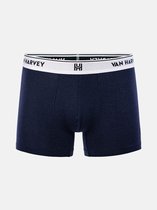 Boxer Van Harvey Premium pour homme - Tencel™ lyocell - Bio- Doux et soyeux - Anti-transpiration - Respirant - Coupe slim - Bleu marine - Taille XXL