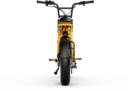A-Spadz CAVET Air Elektrische Fatbike - Inclusief Voetsteuntjes - 20 Inch - 250W Motor - 7 Versnellingen - 100 km Actieradius - Hydraulische Schijfremmen - Geel van A-Spadz — afbeelding 4