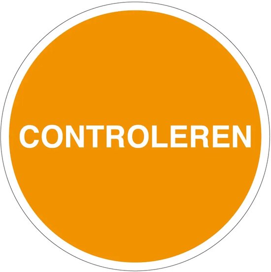 Controleren stickers - op vel - 3 cm - 20 stickers per vel | bol