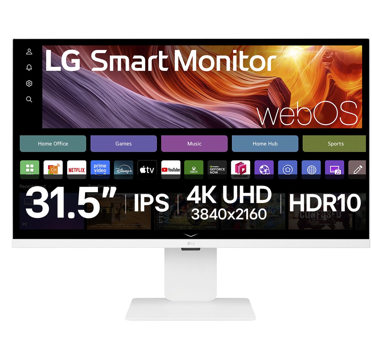 LG 32SQ730S-W スマートモニター LG 31.5インチ 4K SMART Monitor