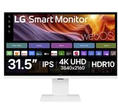 LG Smart 32U850SA-W - 4K Smart Monitor - USB-C 90w - WebOS - Smart TV - Webcam - Wi-Fi - Apple Airplay - 32 Inch