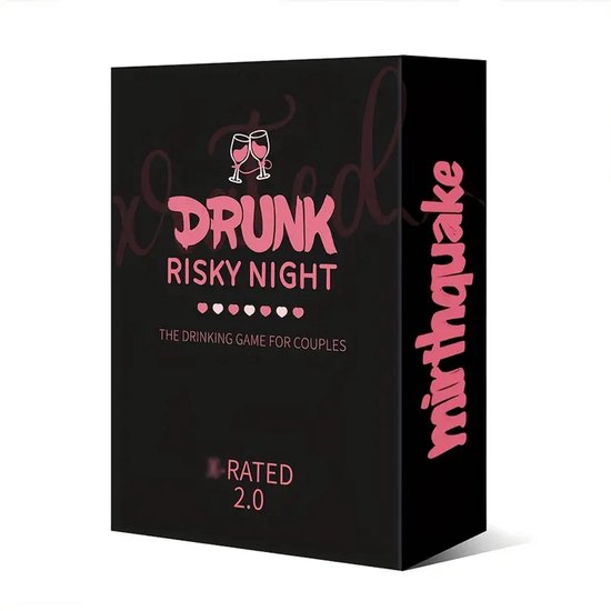 Foto: Drunk tonight adults couples drinking game drankspelletje voor koppels
