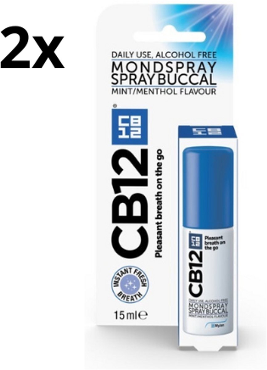 CB12 Mondspray - 2 x 15 ml - Voordeelverpakking