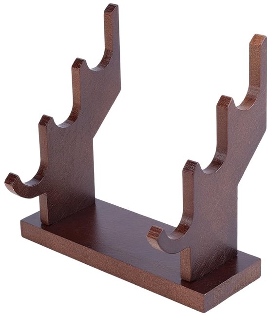 3 Layers Brown Wand Display Risers 14x5x13cm Wizard Wand Display Stand ...