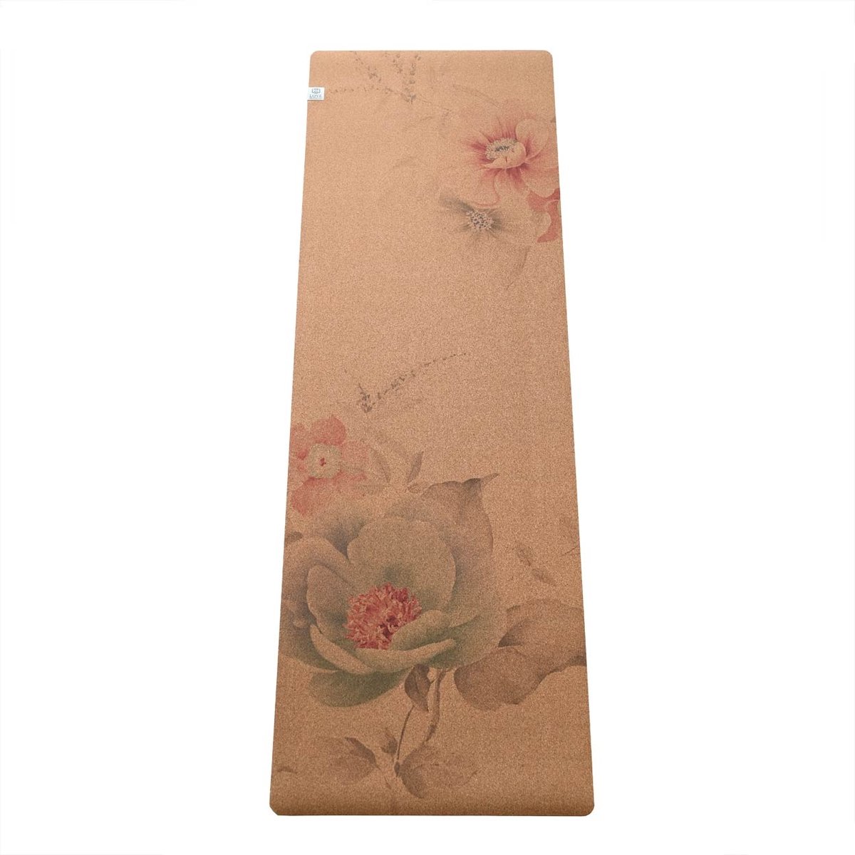 Love Generation - Eco Yogamat - Kurk - Faded Flowers