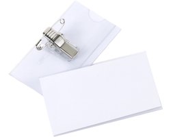 Naambadge Combiklem - 40x75 mm - 50 stuks - Naamkaartjes - Badge