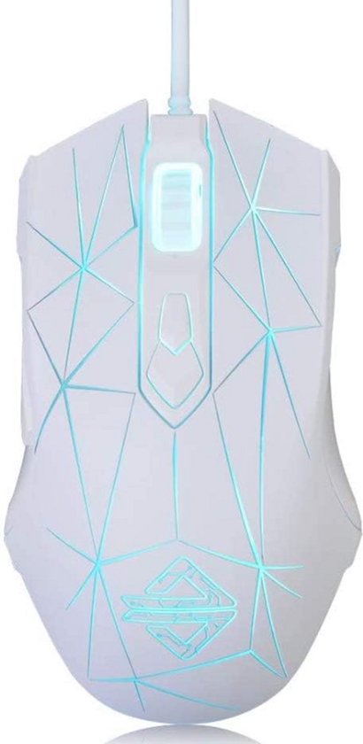 Coopi - Bekabelde RGB Gaming Muis - 2500 DPI-7 Knoppen-Ergonomisch-LED Backlight-Compatibel met PC/Mac/Xbox - Sterwit