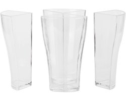 4-in-1 Transparant Wijnglas - Biermok - Acryl Bierbekers - Mok 4-delige Set voor Thuisbar - Club Feestartikelen - Drinkwaren