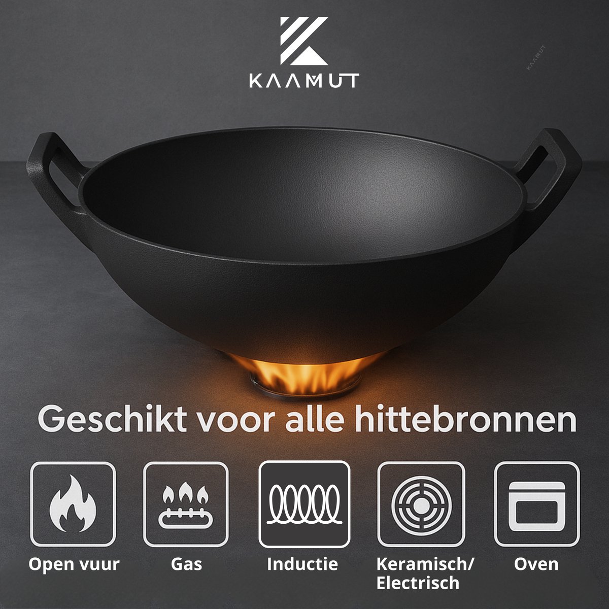 Wok En Fonte Avec Couvercle En Verre (D'occasion) à Aigle Pour CHF 18