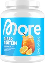 MORE NUTRITION Clear Whey Isolate Proteine Poeder, Lemon Iced Tea, 600 g, 20 Porties Heldere Wei Poeder – Lactosevrij Eiwitshake