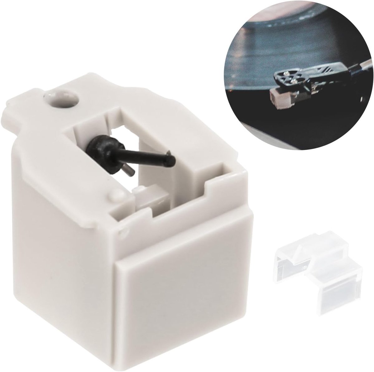 Allecto Plus - Vervangende platenspelernaald voor ATN3600L stylus - Compatibel met vinylplaten speler - Audio-Technica ATPL30/ATPL50/ATLP60/ATLP60USB/ATLP2D/ATLP2DUSB - Naaldenset voor draaitafel - Hifi-audio accessoire