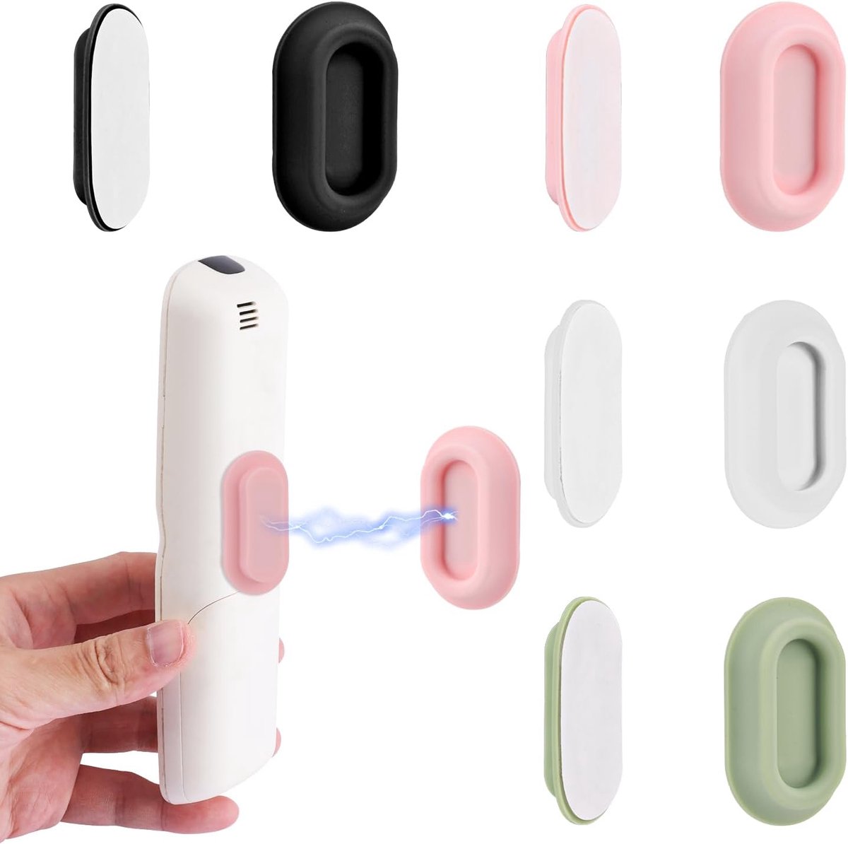 4pcs Magnetische Remote Control Houder - Punch Free Zelfklevende Wandmontage voor Thuis Kantoor - Airconditioning en TV Remote Control Organizers Opslag