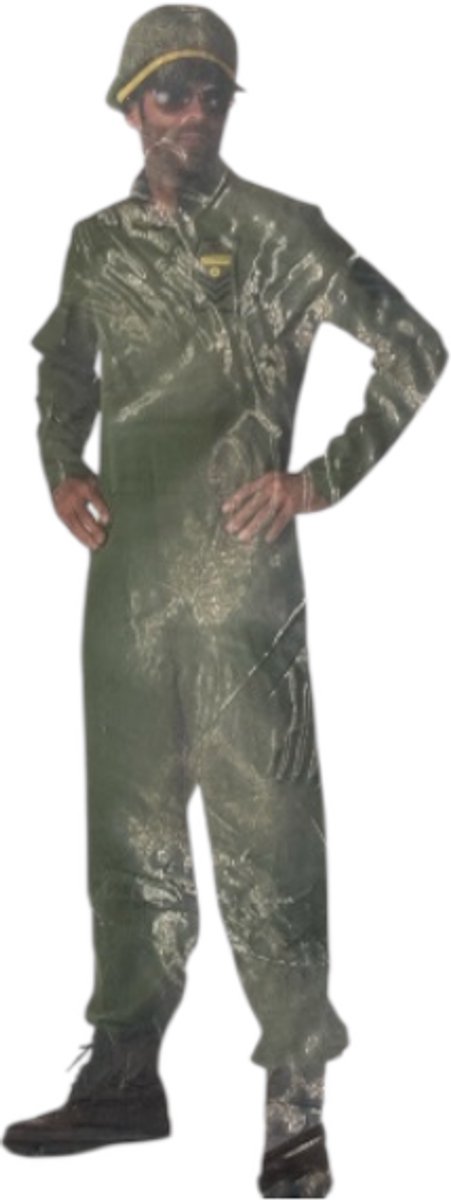 Verleidelijke Luchtmacht Piloot Overal Airpower 1– Erotische Jumpsuit met Pet – Maten L
