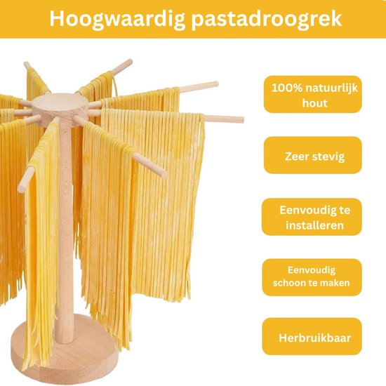 Pasta Droogrek - Pastamachine - Eigen Pasta Maken - Koken van Merkloos — afbeelding 5