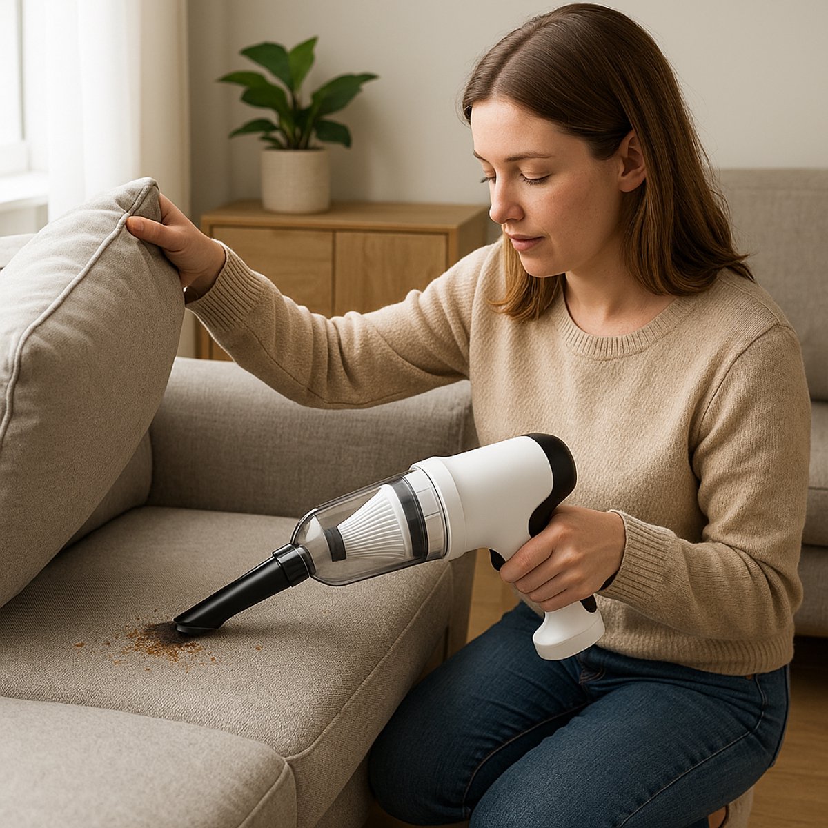 Tree Ville Kruimeldief Stofzuiger Snoerloos Wit - afbeelding 3