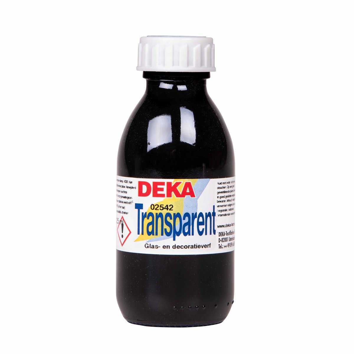 Glasverf Deka transparant 125 ml helderblauw (02542)