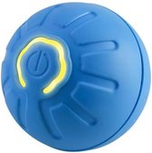 Huisdierspeelgoed - Hondenspeelgoed - Interactief hondenspeelgoed - Automatisch bewegende, stuiterende en draaiende hondenbal - IPX7-waterdicht - Actieve rollende bal voor kleine en middelgrote honden (blauw)