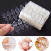 120x (MEGA PACK) Dubbelzijdige Nagel Plakkers | 5 Vellen | Plaknagels | Press on Nails | Nepnagels | Nagelstickers